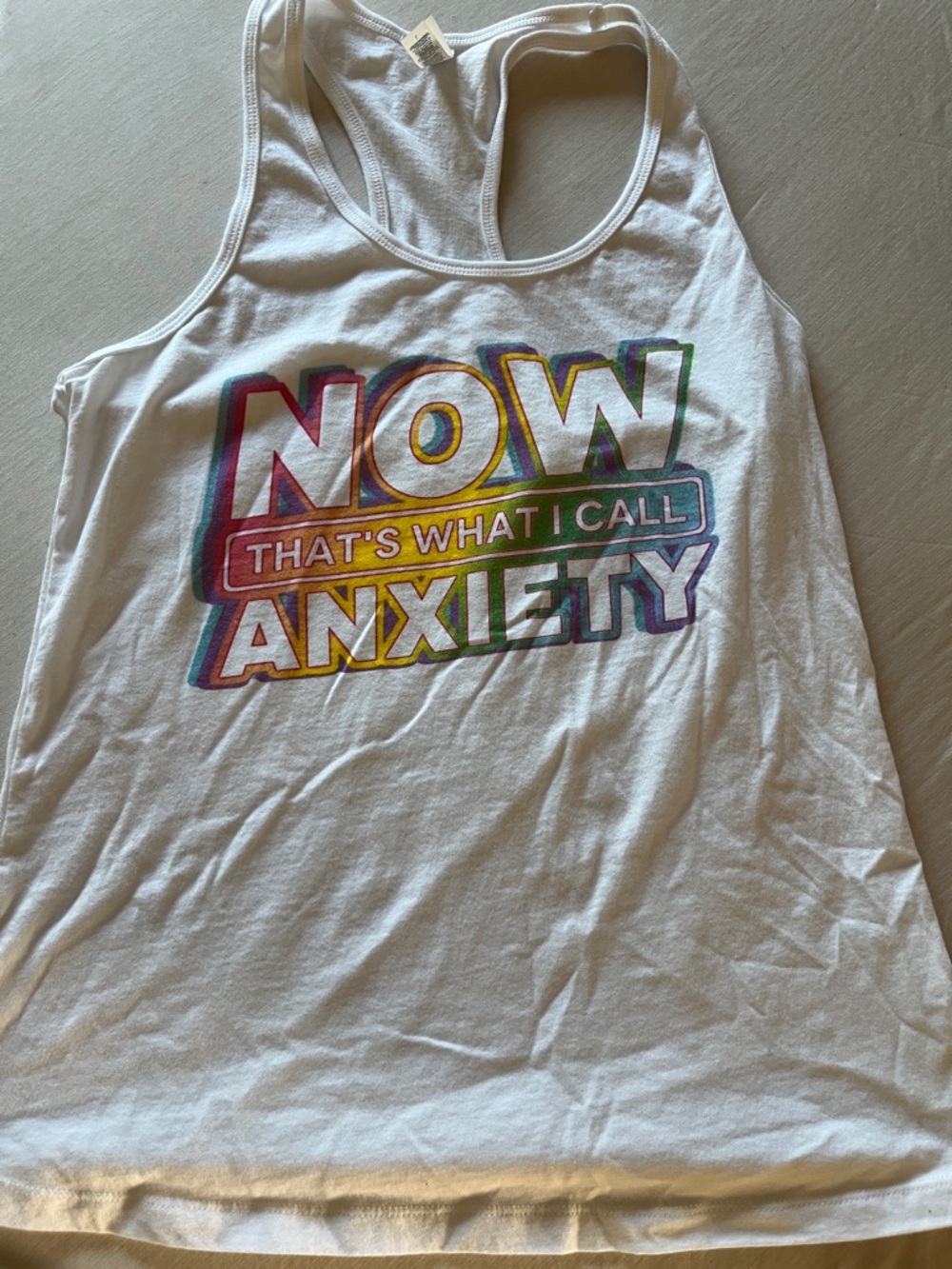 Bella Canvas White razor back Tank Top
